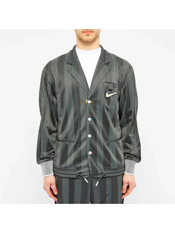Костюм x pigalle men's tracksuit jacket anthracite Nike — изображение 3 из 4, черный