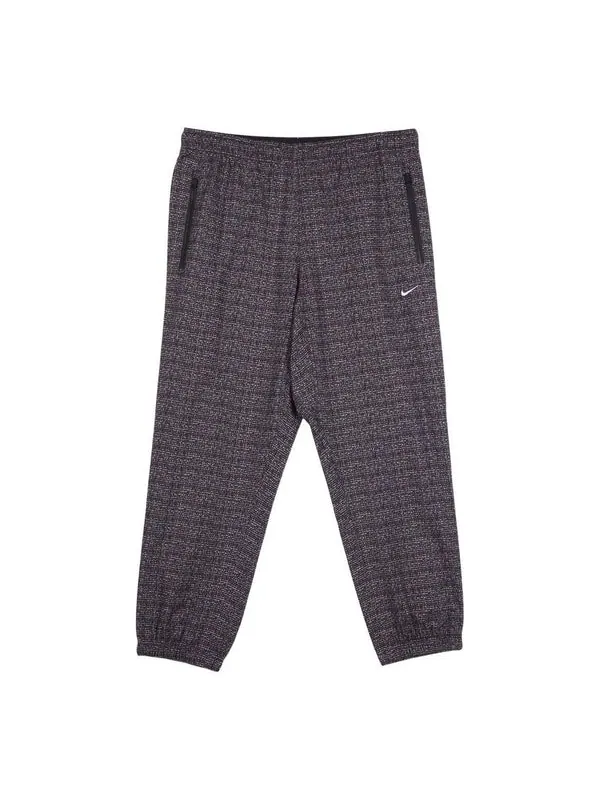 Брюки men's jacquard logo pattern bundle feet woven casual pants/trousers dark red Nike — 1