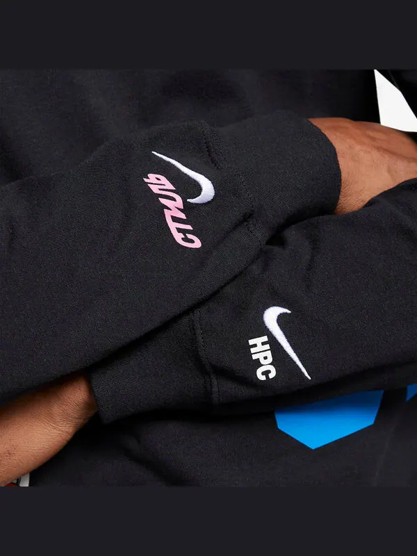 Толстовка Nike x Heron Preston L/S Tee 'Black' — изображение 3 из 4, черный/мульти