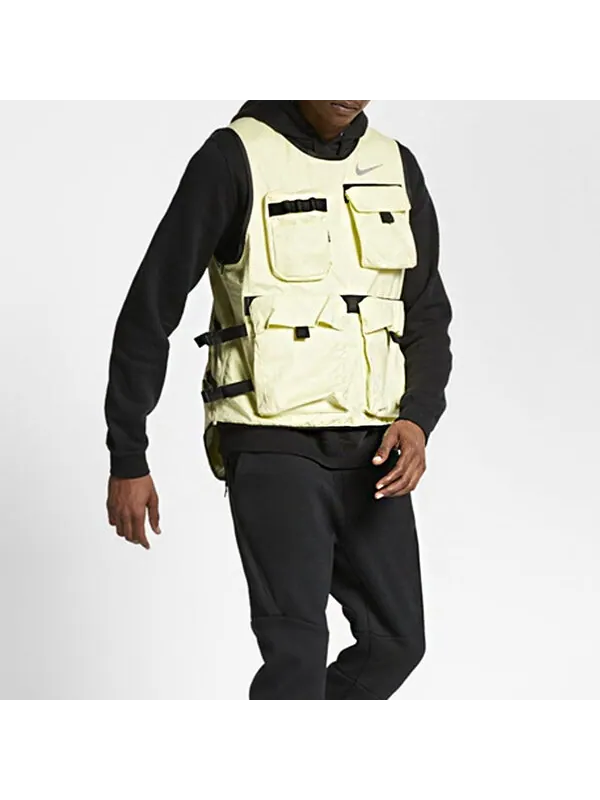 Жилет run ready functional multiple pockets vest fluorescence yellow Nike — изображение 3 из 3, желтый