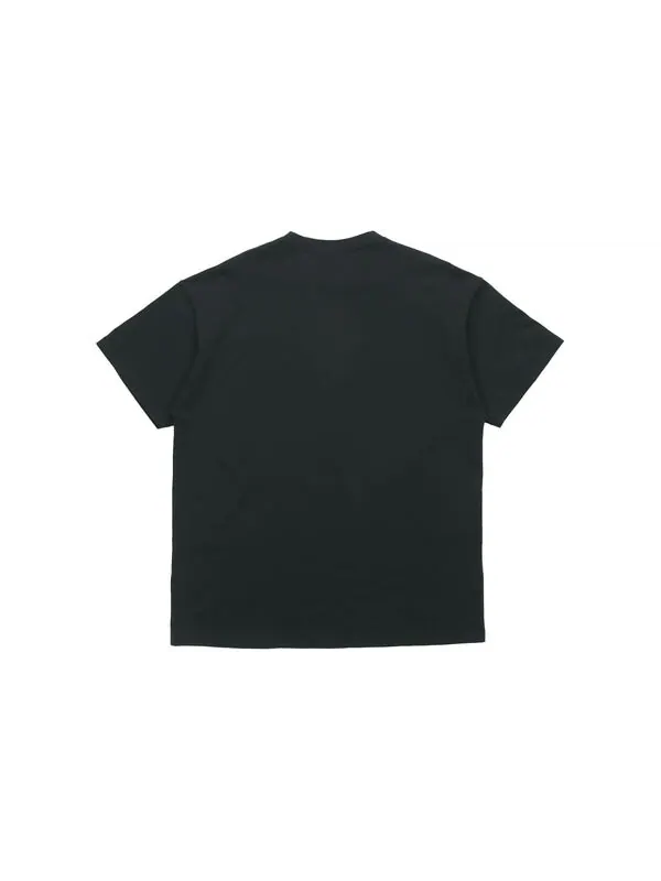 Футболка men's alphabet printing short sleeve black t-shirt 'black camo' Nike — изображение 2 из 3, черный
