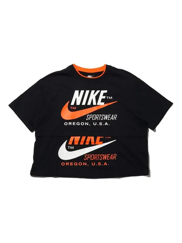 Футболка с логотипом и коротким рукавом, версия для США, Nike — изображение 1 из 2, черный