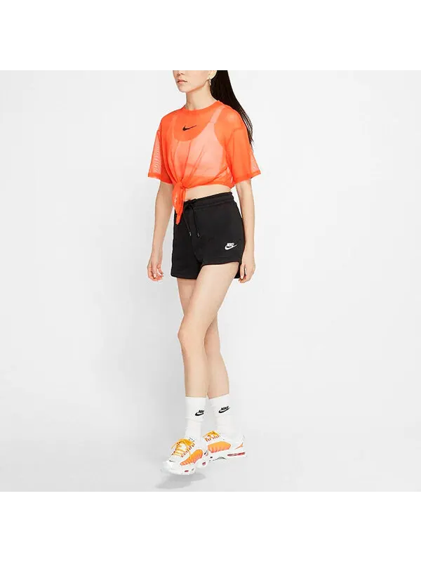 Шорты как w спортивная одежда essntl flc hr короткие Nike — изображение 3 из 4, черный