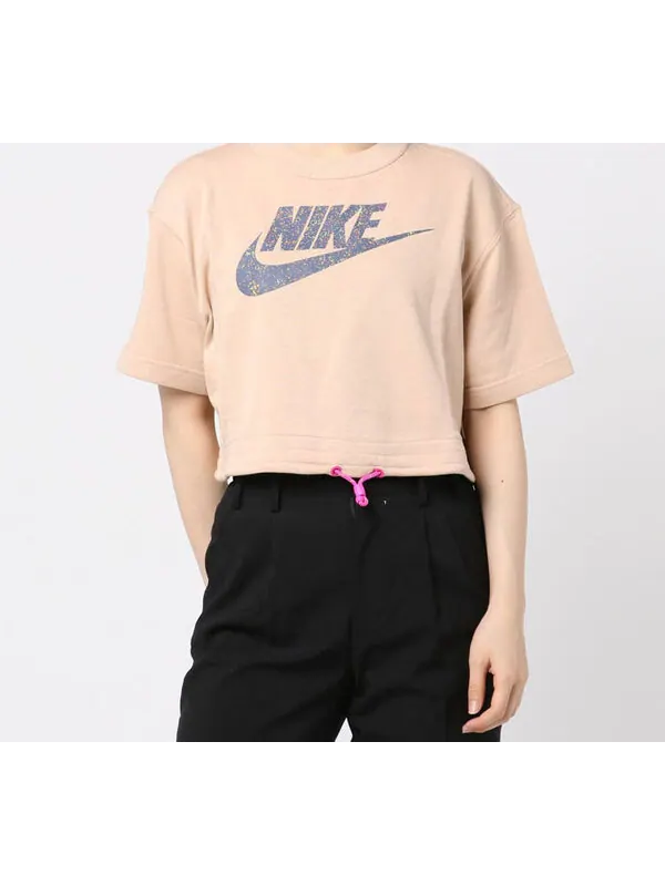 Футболка sportswear icon clas logo 'tan' Nike — изображение 3 из 4, бежевый