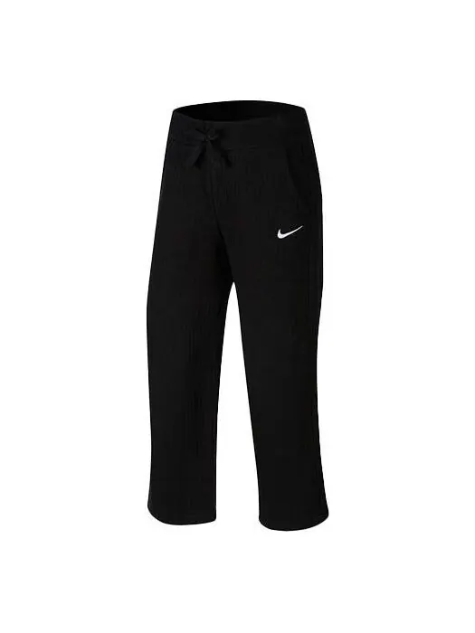 Спортивные брюки Phoenix флисовые с высокой талией широкие спортивные штаны Nike — изображение 1 из 4, черный