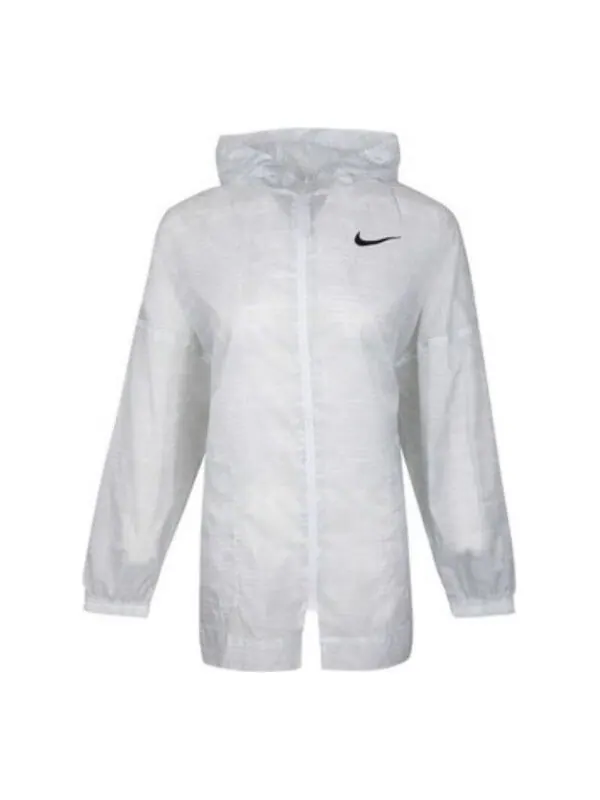 Куртка спортивная тканая куртка пальто белая Nike — изображение 1 из 1, белый