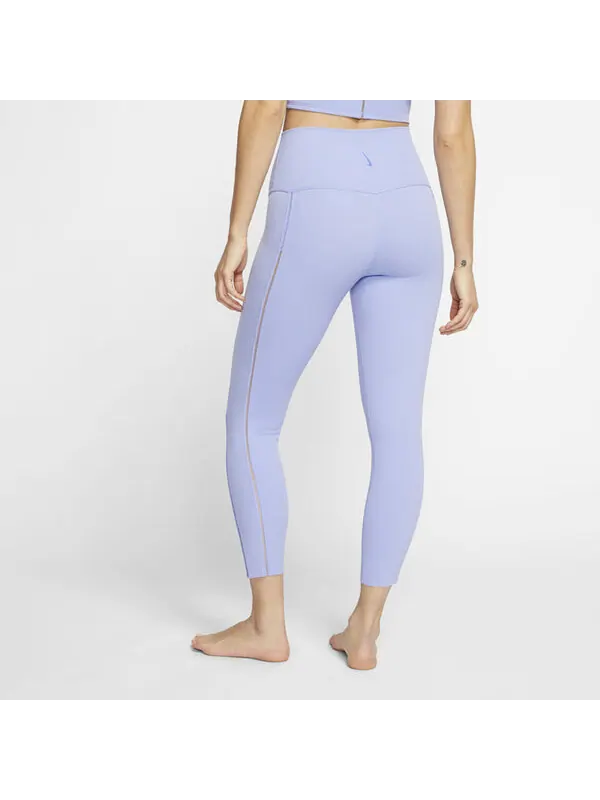Брюки as w nk yoga luxe rib 7 Nike — изображение 4 из 4, фиолетовый
