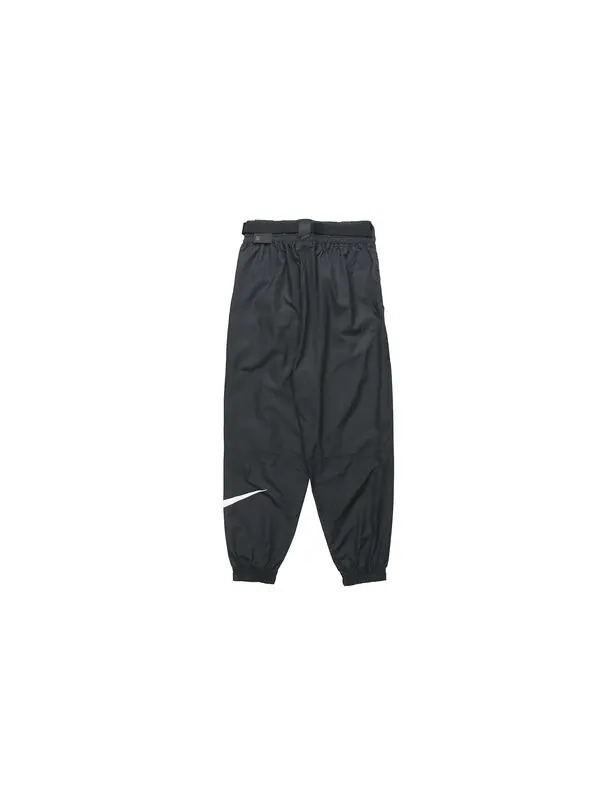 Брюки sportswear swoosh woven casual sports long pants black Nike — изображение 2 из 4, черный