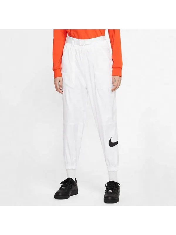 Брюки sportswear swoosh logo printing woven sports trousers white Nike — изображение 3 из 4, мульти