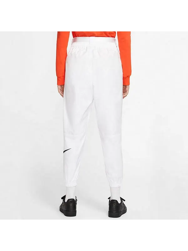 Брюки sportswear swoosh logo printing woven sports trousers white Nike — изображение 4 из 4, мульти