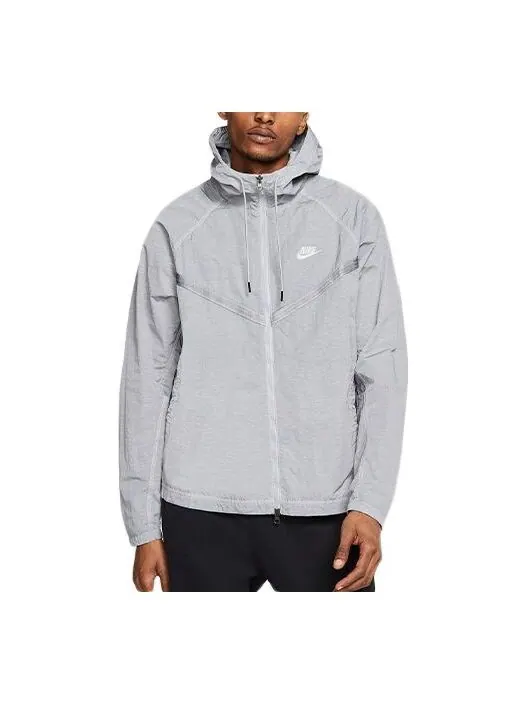 Куртка Nike SPORTSWEAR WINDRUNNER Hooded Jacket Gray — изображение 1 из 4, серый