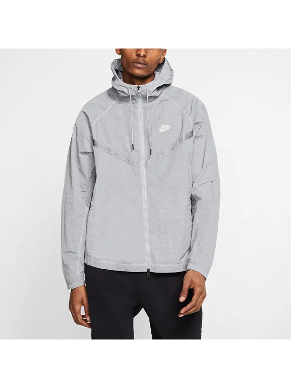 Куртка Nike SPORTSWEAR WINDRUNNER Hooded Jacket Gray — изображение 3 из 4, серый