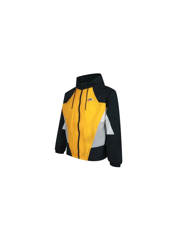 Куртка Nike Sportswear Heritage Windrunner hooded Woven Jacket Yellow — изображение 3 из 4, желтый