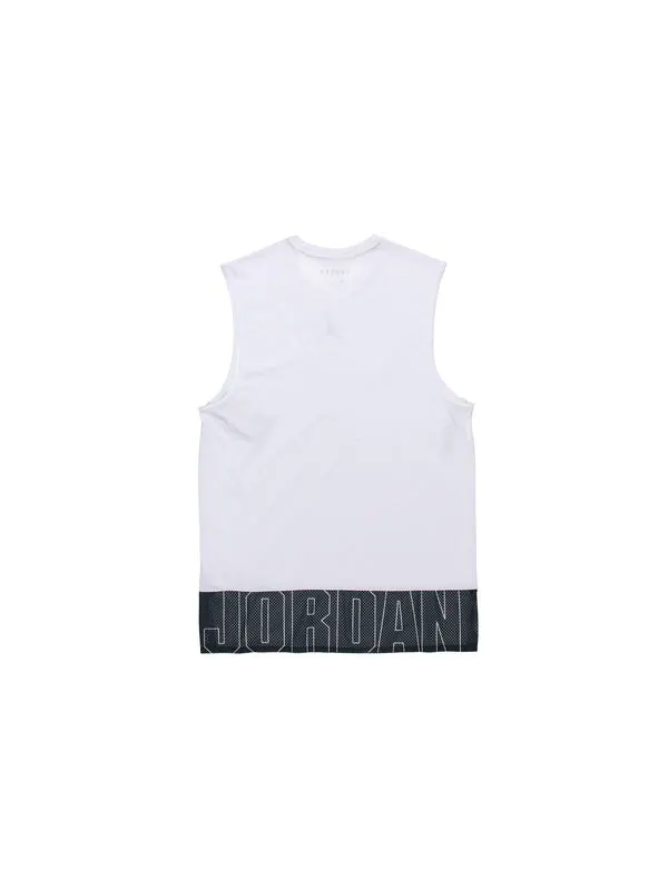 Майка Air Jordan Basketball Training Sports Sleeveless Vest White — изображение 2 из 4, белый
