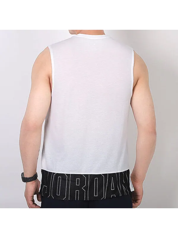 Майка Air Jordan Basketball Training Sports Sleeveless Vest White — изображение 4 из 4, белый