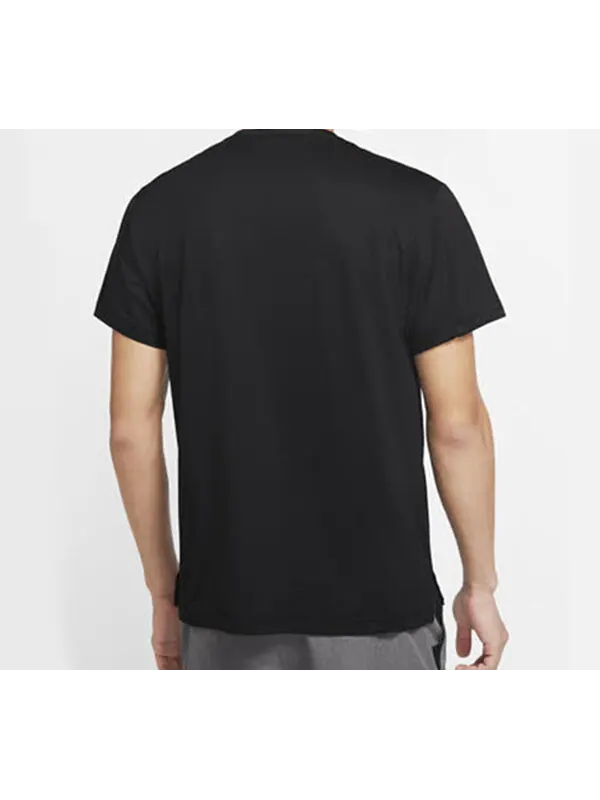 Футболка pro solid color casual printing round neck pullover short sleeve black Nike — изображение 4 из 4, черный