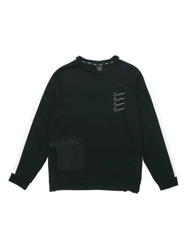 Толстовка Nike Dri-fit Logo Knit Quick Dry Training Pullover Black — изображение 1 из 4, черный