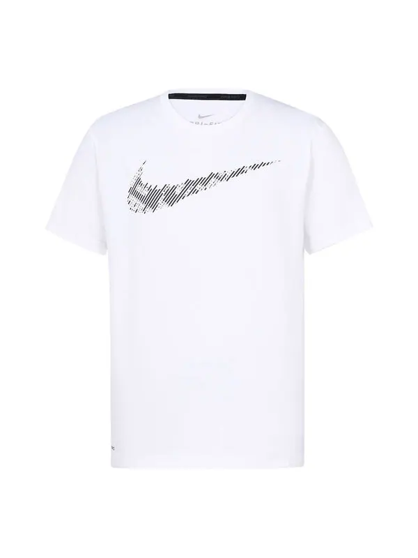 Футболка dri fit печать тренировочные короткий рукав Nike — изображение 1 из 4, белый