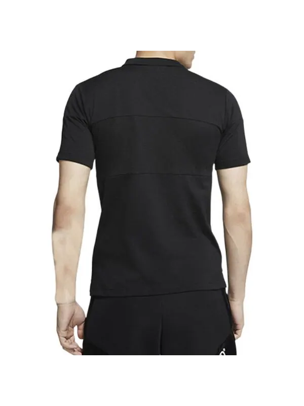 Футболка Air Jordan Jumpman Casual Sports Short Sleeve Polo Shirt Black — изображение 4 из 4, черный