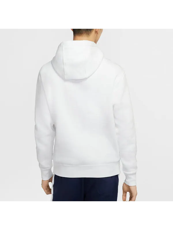Толстовка Nike Sportswear Just Do It Hat For Men White — изображение 3 из 4, белый