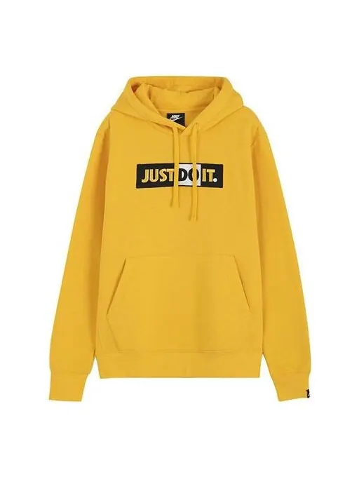 Толстовка Nike Sportswear Just Do It Hat For Men Gold — изображение 1 из 4, золото