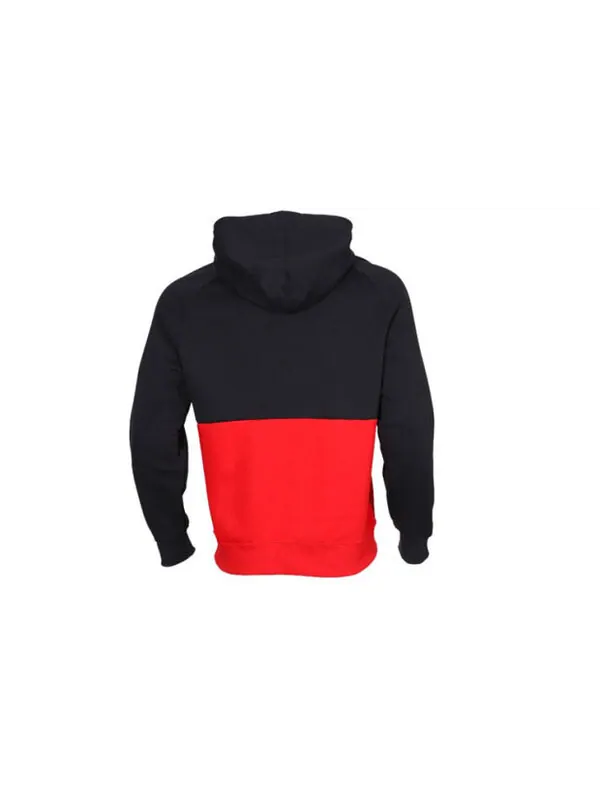 Толстовка plush pull-on for men black Nike — изображение 2 из 2, черный/красный/белый