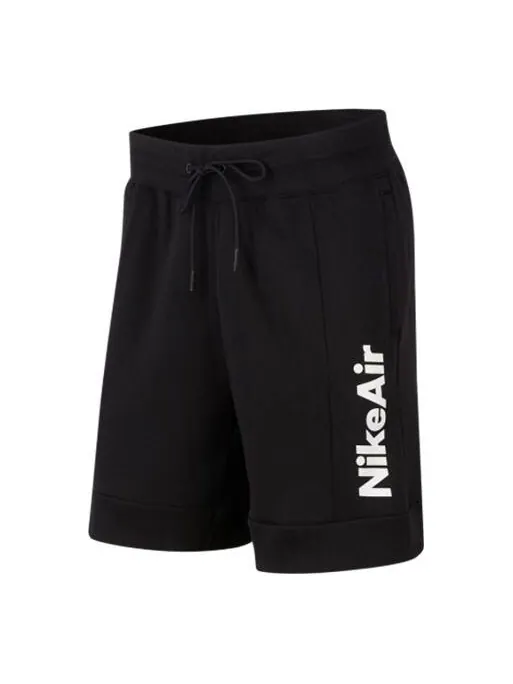 Шорты men's air fleece colorblock black shorts Nike — изображение 1 из 4, черный