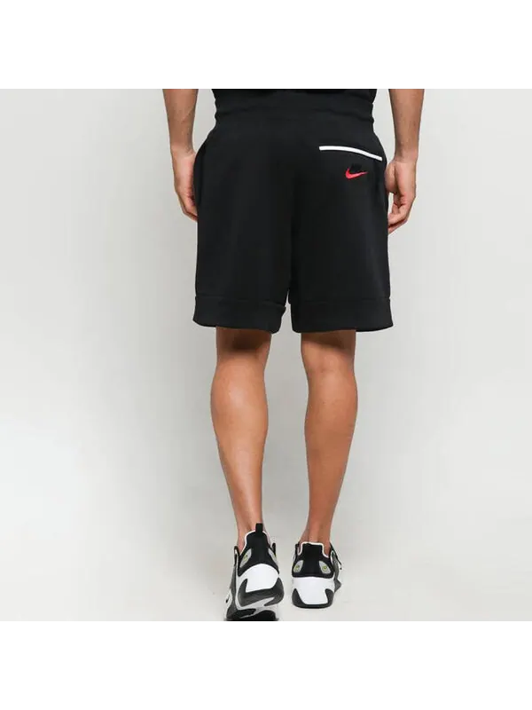 Шорты men's air fleece colorblock black shorts Nike — изображение 4 из 4, черный