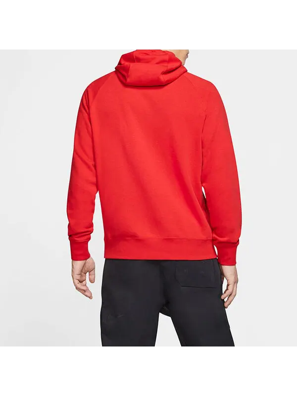 Толстовка Men's Nike Sportswear Swoosh Large Printing Pullover Red — изображение 4 из 4, красный
