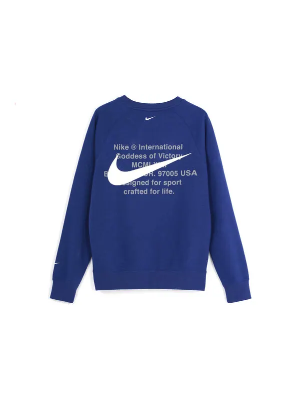 Толстовка Nike Sportswear Swoosh Tee Blue Cj4872-455 — изображение 2 из 4, синий