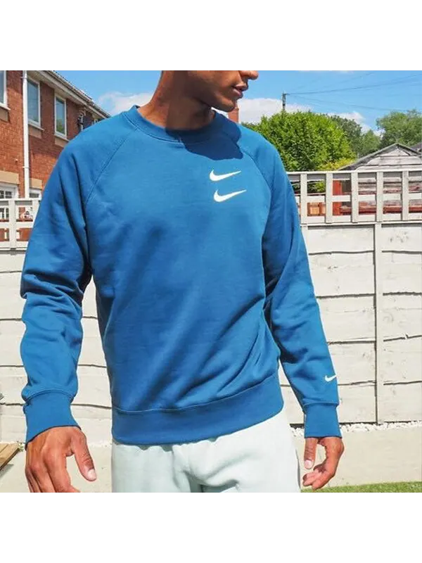Толстовка Nike Sportswear Swoosh Tee Blue Cj4872-455 — изображение 4 из 4, синий