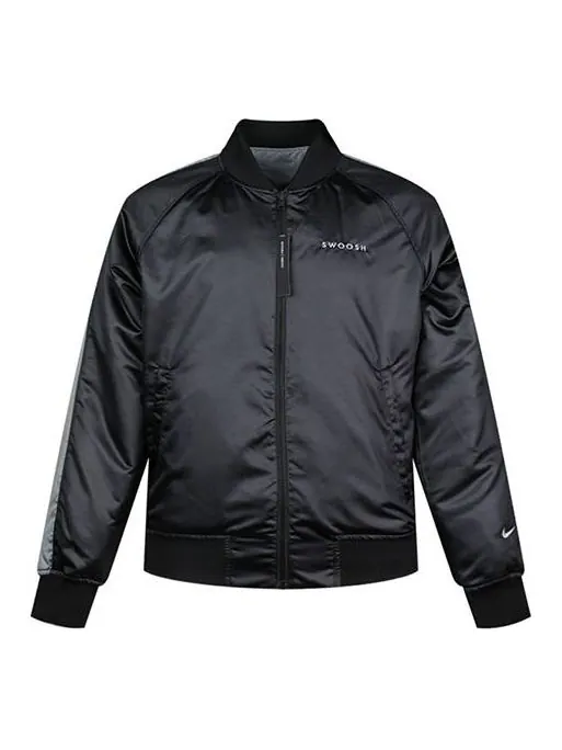 Куртка Nike Reversible Woven Jacket Black Gray 'Black Grey' — изображение 1 из 4, черный/серый