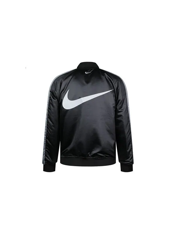 Куртка Nike Reversible Woven Jacket Black Gray 'Black Grey' — изображение 2 из 4, черный/серый