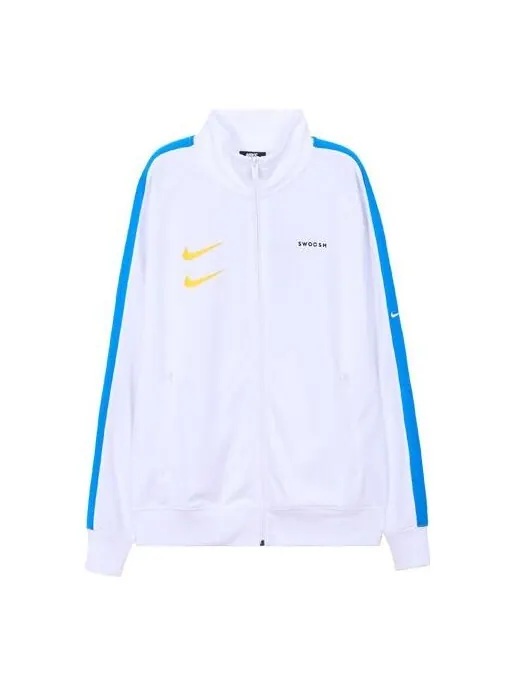 Куртка Nike Sportswear Swoosh Retro Sports Jacket White — изображение 1 из 4, белый