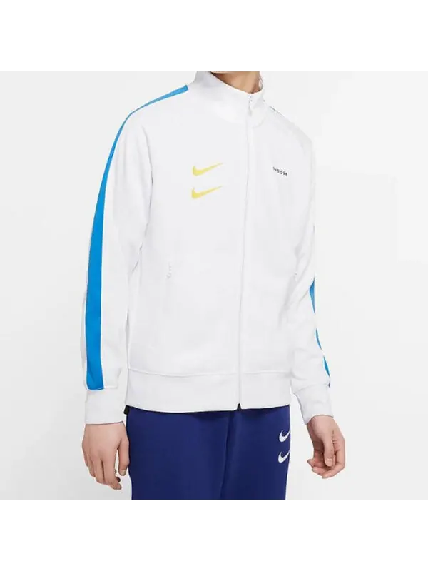 Куртка Nike Sportswear Swoosh Retro Sports Jacket White — изображение 3 из 4, белый