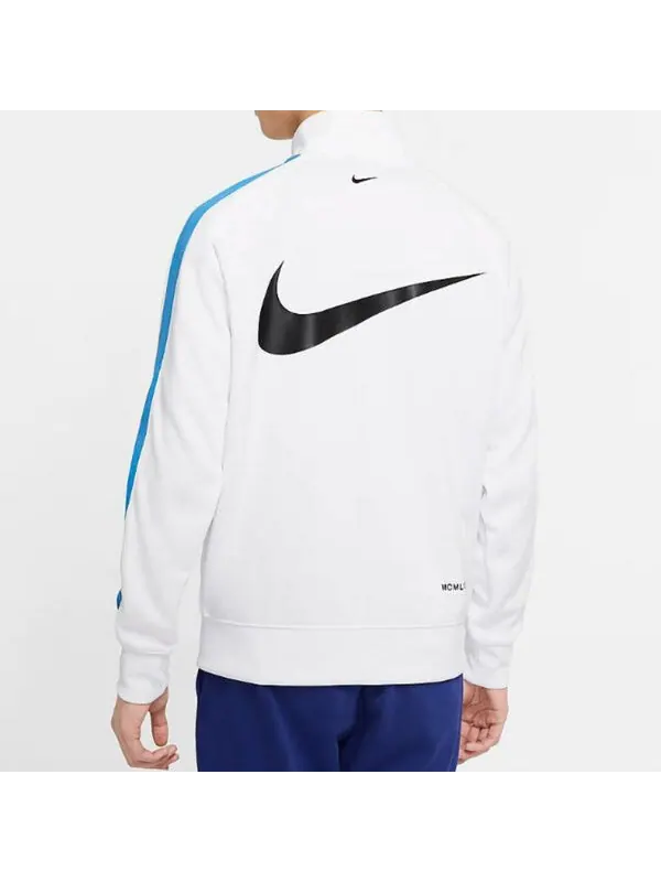 Куртка Nike Sportswear Swoosh Retro Sports Jacket White — изображение 4 из 4, белый