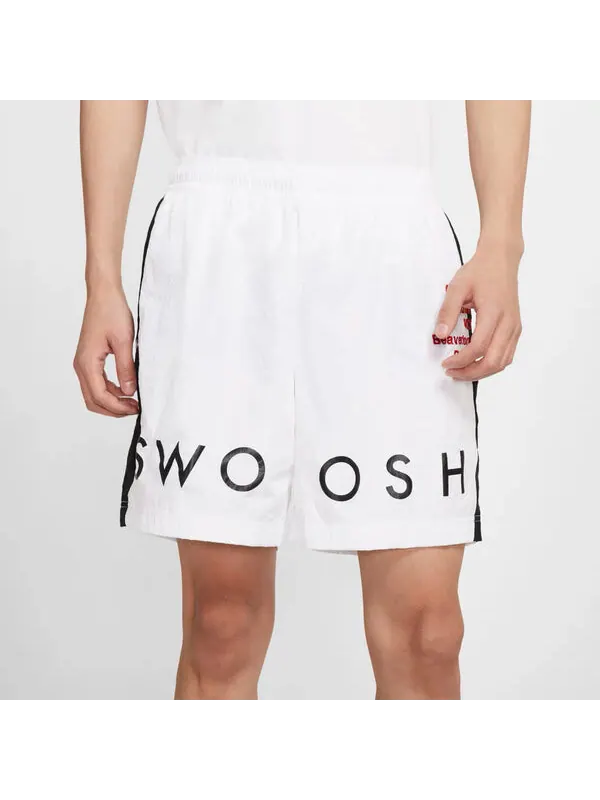 Шорты men's sportswear swoosh woven shorts Nike — изображение 3 из 4, белый/черный/красный