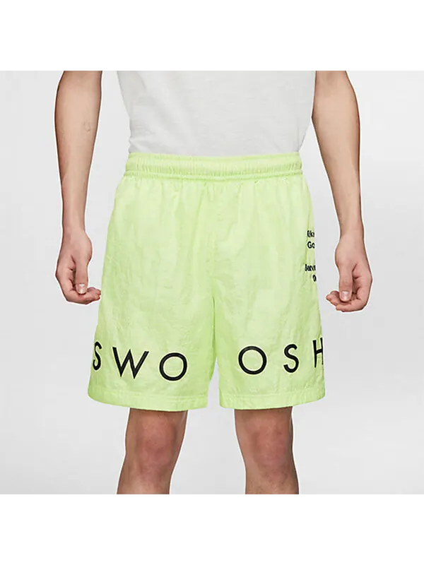 Шорты sportswear swoosh side alphabet embroidered woven sports shorts light green Nike — изображение 3 из 4, светлый зеленый