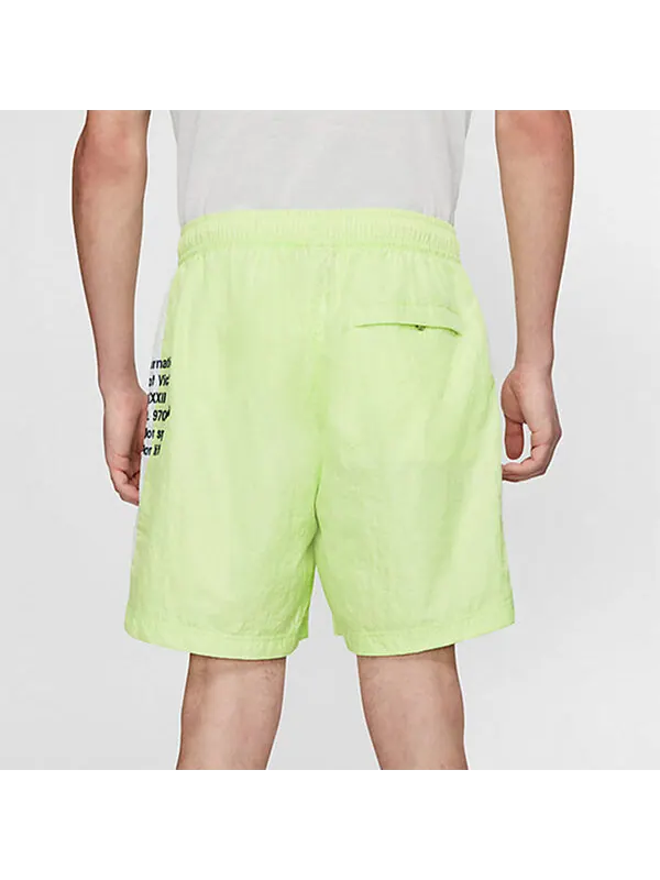 Шорты sportswear swoosh side alphabet embroidered woven sports shorts light green Nike — изображение 4 из 4, светлый зеленый