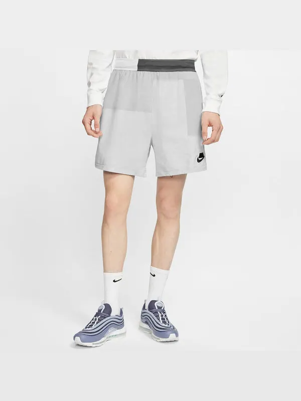 Шорты men's splicing colorblock sports straight shorts gray Nike — изображение 3 из 4, мульти
