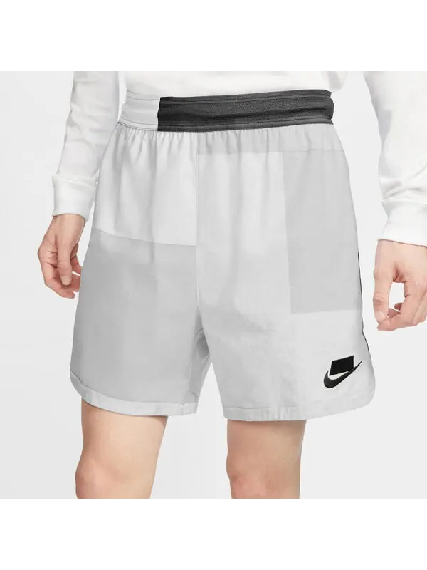 Шорты men's splicing colorblock sports straight shorts gray Nike — изображение 4 из 4, мульти