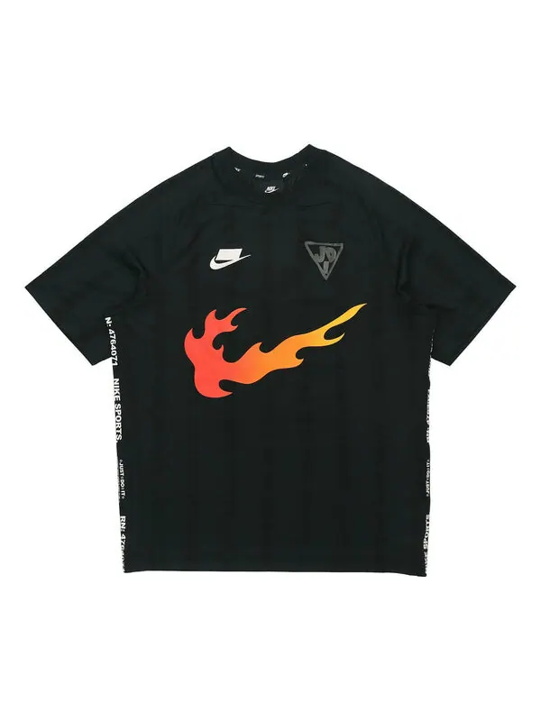 Футболка спортивная nsw flame logo print джерси Nike — изображение 1 из 4, черный