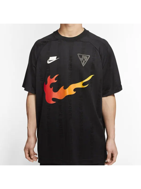 Футболка спортивная nsw flame logo print джерси Nike — изображение 3 из 4, черный