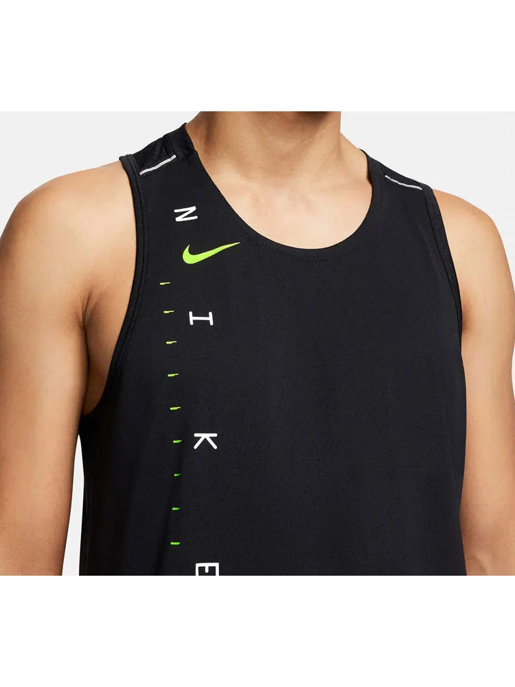 Жилет Nike Miler Future Fast Athleisure Casual Sports Running Vest Black — изображение 4 из 4, черный