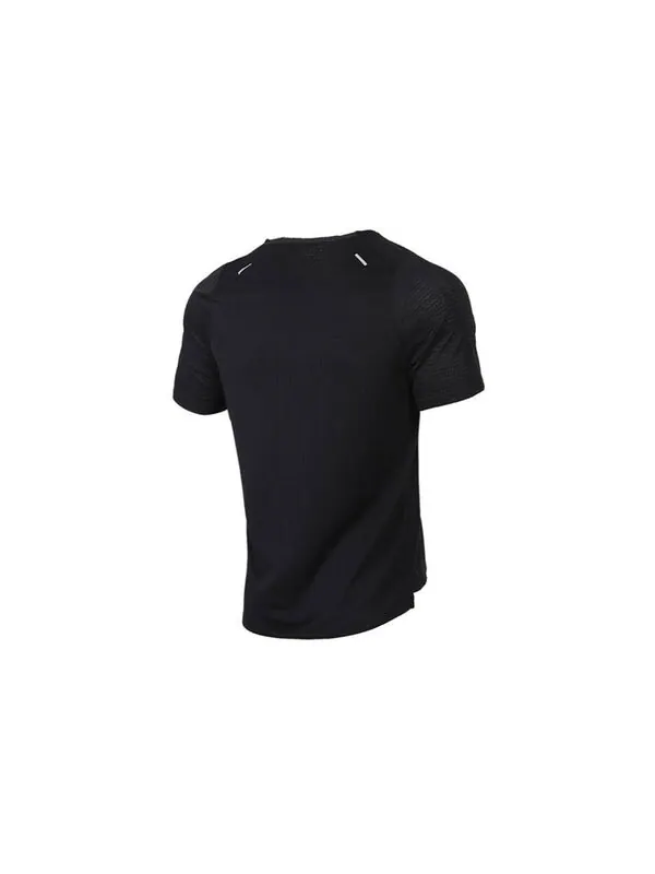 Футболка rise 365 men's running top men black Nike — изображение 2 из 4, черный