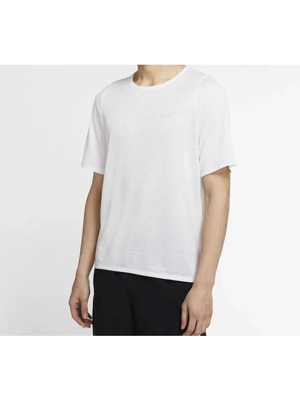 Футболка Nike Rise 365 Sports Running Short-sleeve Tee Men White — изображение 3 из 4, белый