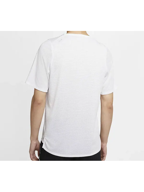 Футболка Nike Rise 365 Sports Running Short-sleeve Tee Men White — изображение 4 из 4, белый
