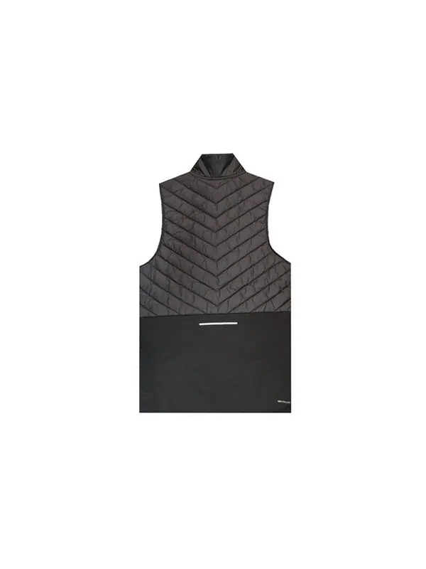 Жилет loose stand collar woven pattern zipper vest black Nike — изображение 2 из 2, черный