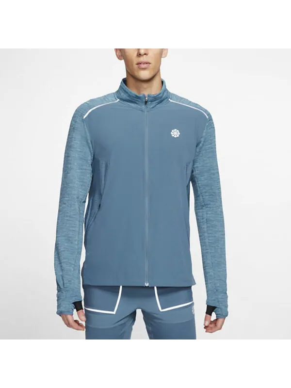 Куртка Nike Dry Strike Knit Casual Training Sports Jacket Blue — изображение 2 из 3, синий