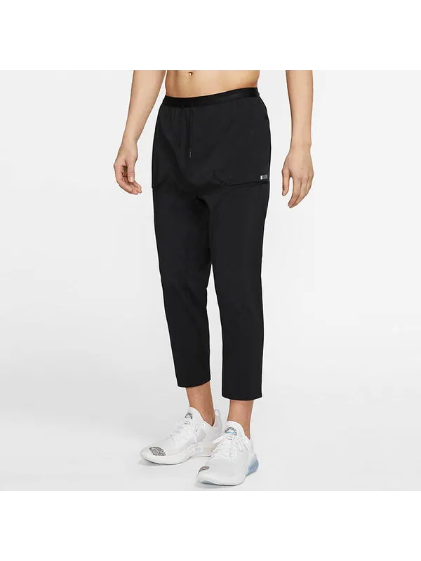Брюки solid color casual running pants black Nike — изображение 3 из 4, черный